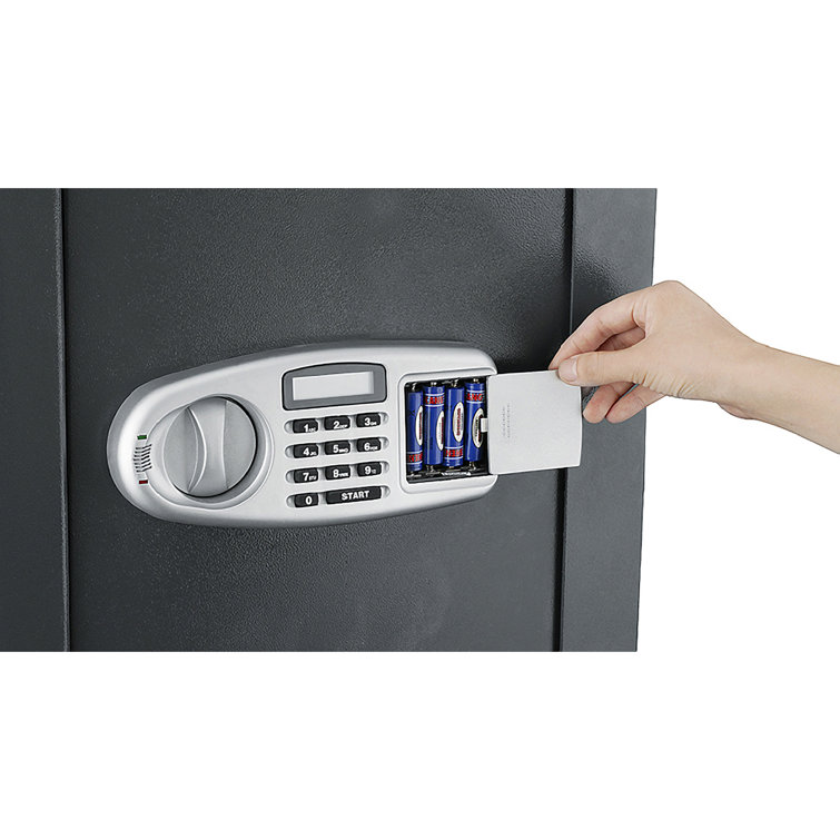 Paragon Safes Home Safe Electronic Lockbox with LED Keypad and 2 Manual Keys Protects